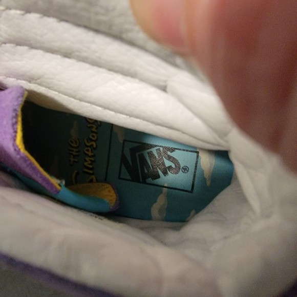 Rare‎ Vans Off The Wall 721356 Purple Simpsons Collab Sneaker Shoes Sz M5.5 W7 - Picture 11 of 11